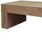 Homeroots 49" Natural Wood Chunky Rectangular Coffee Table 694837 - alternate 4