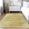 Homeroots 5' X 8' Gold And Wheat Abstract Washable Indoor Outdoor Area Rug 587639 - alternate 5