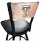 Holland Bar Stool Co 36" Blk Wrinkle Texas Tech Swivel Bar Stool, Laser Engraved Back L03836BWMedMplATXTechBlkVinyl - alternate 1