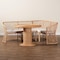 Bali & Pari Ellard Bohemian Light Honey Rattan 3-Piece Dining Nook Set 258-14178-14179-14154-ZORO - alternate 8