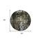 Homeroots 8' Charcoal And Black Round Abstract Washable Indoor Outdoor Area Rug 603163 - alternate 6