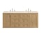 James Martin Vanities Laurent 60 in. Double Vanity, Light Natural Oak, w/ 3 CM Eternal Marfil Quartz Top 545-V60D-LNO-3EMR - alternate 5