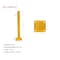 Mytee Products 4 inx 4 inx42 in Bolt-On Steel Rigid Post for 3-ribbed Guard Rails - Yellow GR3RP-42 - alternate 6