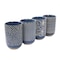 Laurie Gates Madrina 4 Piece 19 Ounce Stoneware Assorted Designs Mug Set in Blue 138964.01 - alternate 1