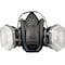 3M Half Mask Respirator, Rugged Comfort 6500, Not Rated, Bayonet, Size M, No Cartridges Included 6502QL - alternate 1