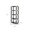 Homeroots 77" Black Metal and Glass Four Tier Etagere Bookcase 286634 - alternate 4