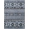 Homeroots 5' X 8' Blue Gray And Charcoal Tribal Washable Indoor Outdoor Area Rug 615399 - alternate 8