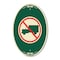 Signmission No Truck Symbol, 12 Inch X 18 Inch Architectural Oval, Heavy Gauge Aluminum A-OV-G-1218-23558 - alternate 1