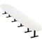 Skutchi Designs 22ft Conference Table With Power Unit | 20 Person Modular Oval Meeting Table | Harmony Series HAR-OVL-48X264-T.BK-W960-NA - alternate 1