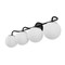 Jonathan Y Louis Parisian Globe 31" 4-Light Metal/Frosted Glass Modern Contemporary LED Vanity Light, Black JYL3558B - alternate 7