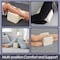 Remedy Knee Pillow for Side Sleepers Contoured Memory Foam Leg Pillow with Washable Cover, Off-White 80-90014 - alternate 5