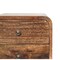 Homeroots 22" Brown Solid Wood Square Two Drawer Nightstand 651559 - alternate 10
