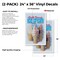 Signmission Soft Serve Ice Cream, Vinyl Decals Only 24 Inch x 36 Inch, Vinyl Decal, 2PK DSB-2436-2PACK-Soft Serve Ice Cream - alternate 2