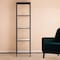 Homeroots 70" Black Metal and Glass Four Tier Bookcase 527592 - alternate 1