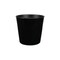 Homeroots 11in Black Recycled Plastic Indoor Outdoor Round Pot Planter 488188 - alternate 1