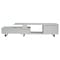 Leisuremod Avery TV Stand with MDF Cabinet and Powder Coated Steel Legs, White ATS69W - alternate 11