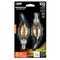 Feit Electric Filament LED Bulb, Flame Tip, BA10 Lamp, E12 Lamp Base, Clear BPCFC100927CAFIL/ - alternate 2