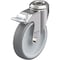 Zoro Select Kingpin Swivel Caster, Therm Rubber, 5 in, 265 lb LKRXA-TPA 126G-FI - alternate 1