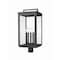 Z-Lite Hartwell 5-Light Outdoor Post Mount Fixture, 12 in W x 26.75 H, Sand Black 5019PHXLR-BK - alternate 1