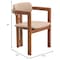 Leisuremod Velo Series Modern Dining Chair in Dark Natural Wood with Taupe Seat, 2PK VCA-51DTP-2 - alternate 8