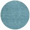 Homeroots 8' Teal Blue And Ivory Round Geometric Washable Indoor Outdoor Area Rug 602397 - alternate 4