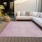 Homeroots 3' X 5' Pink And Ivory Abstract Washable Indoor Outdoor Area Rug 597040 - alternate 5