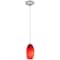 Access Lighting Merlot, Pendant, Brushed Steel Finish, Red Sky Glass 28011-1C-BS/RUSKY - alternate 2