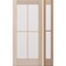 Doornmore G104, 51.5" x 82" ( 36" Door + 12" Side) Left Hand, Mahogany SDL 4 Lite Exterior Door G104-SW-3680-G102-SL_1-1_LI - alternate 1