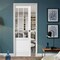 Sartodoors Slab Barn Door Panel, Felicia 3599 White Silk with Clear Glass, Sturdy Finished Doors, Pocket Clo FELICIA3599S-WS-32 - alternate 2