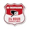 Signmission No Trespassing Shield Sign 24 Hour Surve, 12 Inch X 12 Inch, Aluminum Metal Sign SHI-A-12-419 - alternate 1