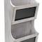 Homeroots 12" White Solid Wood Additional Accessory 487941 - alternate 6