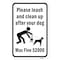 Signmission Please Leash And Clean Up After Your Dog Max. Fine Aluminum, 18" x 24", A-1824-24871 A-1824-24871 - alternate 2