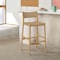 Armen Living Erie Woven Paper Cord and Oak Wood Counter Stool LCERBANAT26 - alternate 6
