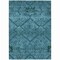 Homeroots 10' X 14' Teal Blue And Aqua Floral Washable Indoor Outdoor Area Rug 588917 - alternate 6