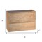 Homeroots 28" Oak Wood Freestanding Bathroom Vanity With White Sink And Two Drawers 627457 - alternate 3