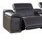Homeroots Gray Italian Leather Power Reclining U Shaped Eight Piece Corner Sectional With Console 366359 - alternate 4