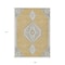 Homeroots 9' X 12' Gold Gray And Ivory Oriental Washable Indoor Outdoor Area Rug 598410 - alternate 7