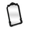 Homeroots 12" Black Solid Wood Scalloped Framed Makeup Shaving Tabletop Mirror 716307 - alternate 7