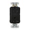 Leviton Lev-Lok GFCI 15A Ind Gr/PI Black MGFN2-E - alternate 3
