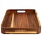 Megachef Acacia Wood 17.75 x 12 Inch Rectangle Serving Tray 750122158M - alternate 5