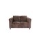 Homeroots 72" Dark Brown And Black Microsuede Loveseat 530501 - alternate 3