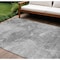Homeroots 8' X 10' Gray Silver And Charcoal Nautical Washable Indoor Outdoor Area Rug 581740 - alternate 1