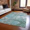 Homeroots 8' X 10' Blue And Teal Blue Abstract Washable Indoor Outdoor Area Rug 610441 - alternate 9