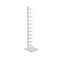Homeroots 65" White Metal Twelve Tier Narrow Tower Bookcase 490410 - alternate 1