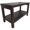 Homeroots Rectangular Teak Shower Stool Or Bench With Shelf In Brown Finish 376668 - alternate 5