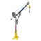 Oz Lifting Products 1000 lb steel davit crane with 2500 lb carbon steel brake winch OZ1000DAV-HND2 - alternate 5
