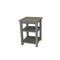 Homeroots 28" Gray Solid Wood Nightstand 548320 - alternate 9