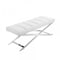Homeroots 47in White and Silver Tufted Faux Leather Upholstered Dining Bench 473176 - alternate 6