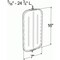 Grote Lighting OEM-Style West Coast Mirrors, Flat Ribbed-Back, White, 93 sq. in. Reflective, Steel Housing 16091 - alternate 2