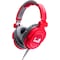 Idance Full-range headphones designed for DJs w/Swivel cup & neodymium magnet & removable cord RED & GREY FDJ400 - alternate 2